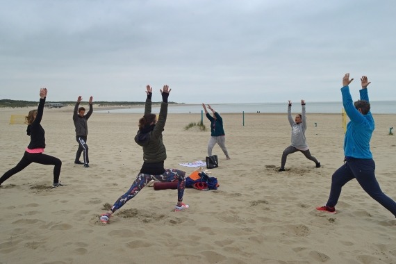 sunset yoga